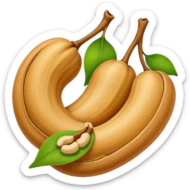 Make single simple Cashew dryfruit no leave  sticker