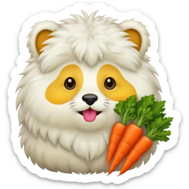 vegetarian animal sticker