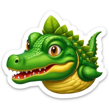 Hazme un cocodrils com cara en un avions sticker