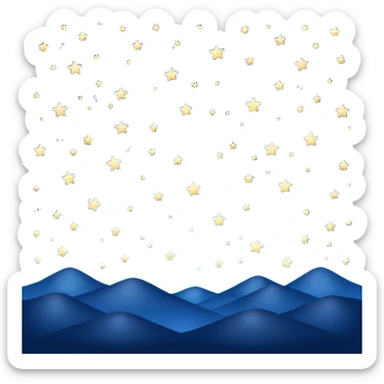 night sky with stars sticker