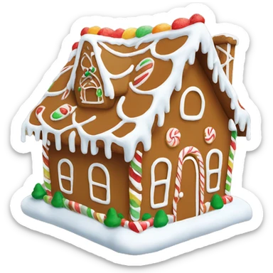 Gingerbread house ￼ sticker