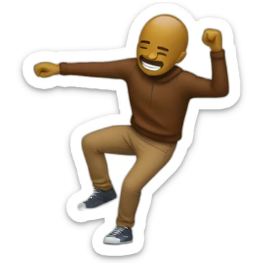 Personne qui fait un dab sticker