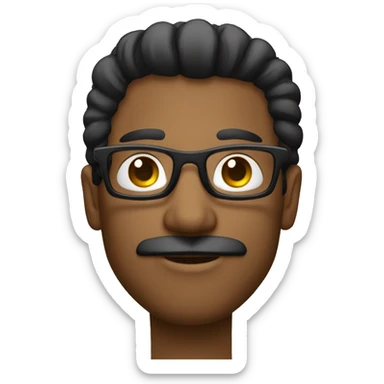 hombre cabello Negro de lado con gafas de sol pulgar arriba sticker