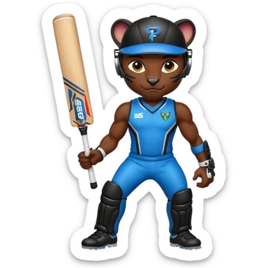  Panther in cricket sticker