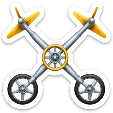 generate airplane landing gear sticker