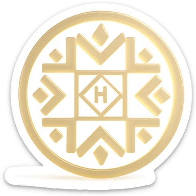 Make it matte glass glowing, glass morphism. Please try making the elements in the image generated as accurate as the logo attached  sticker