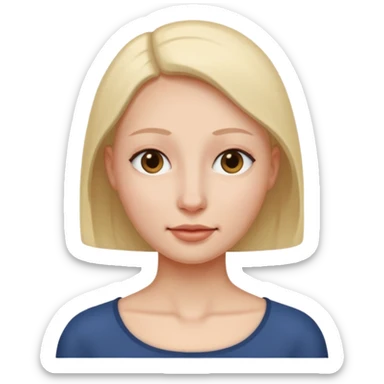 sugeneruok moters galva be akiu ir burnos be noses ir plauku sticker