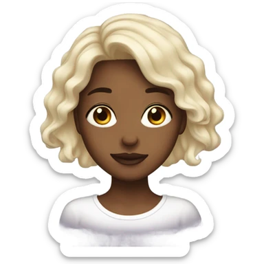 Hyperpigmentation girl sticker