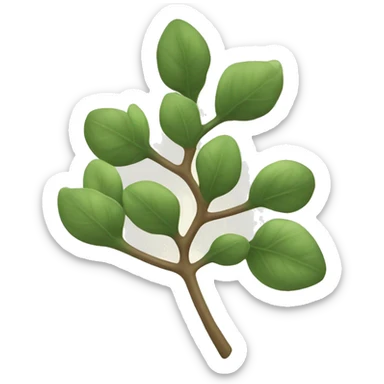 mistletoe in more neutral colours sticker