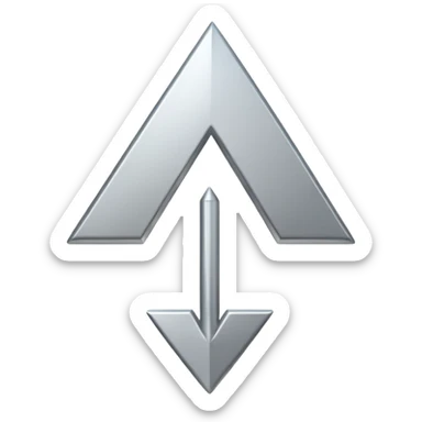 up arrow symbol sticker