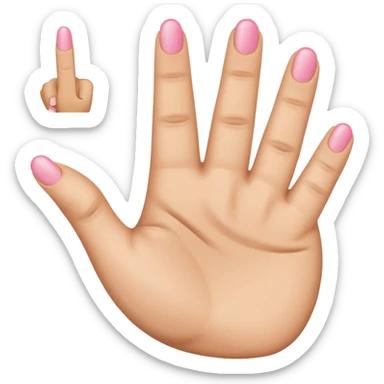 👉 make a emoji with that’s but have the middle finger an pinky also poke out but hide the thumb sticker