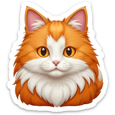 cat with crossed hands sticker
