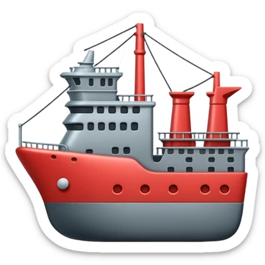 Ship 3d emoji sticker