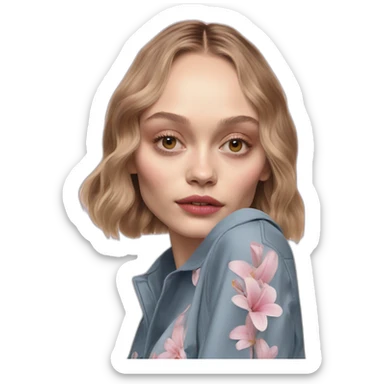 lily rose depp sticker
