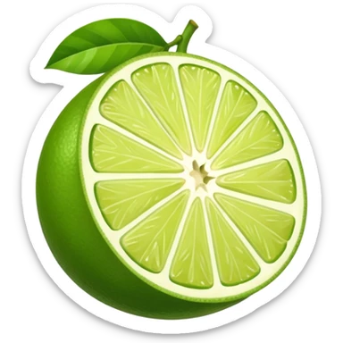 Lime Cut Fruit sticker