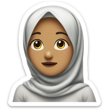 Muslim hijabi girl slapping her forehead 🤦‍♀️ sticker