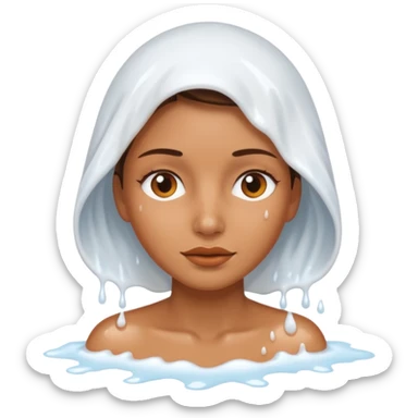 A womed vagina with sticky white cum coming out of it sticker