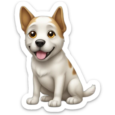 dog. Forget everything before. Create image of space sticker