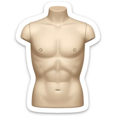 mannequin torso for male sticker