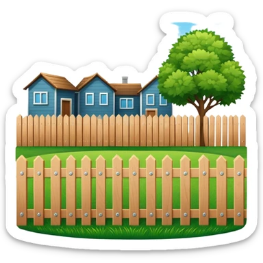 closed courtyard icon, safe private yard surrounded by buildings, minimal flat vector style sticker
