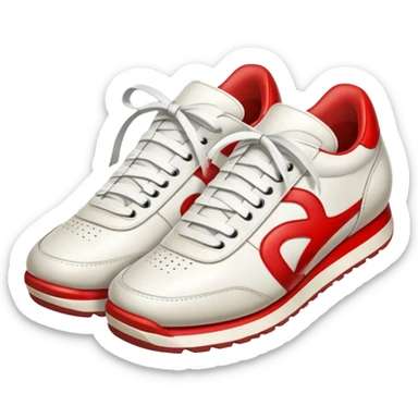 pair of retro sneakers sticker