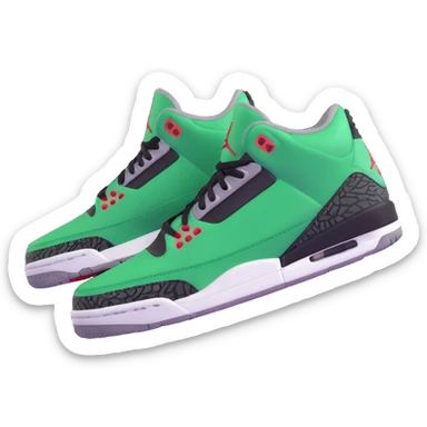 Air Jordan 3 Pine Green sneaker sticker