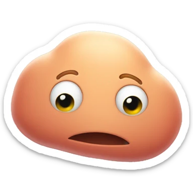  an amorphous blob having its head rubbed sticker