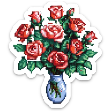 bouquet of roses sticker