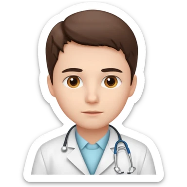 GENERA UN GIOVANE DENTISTA CHE PENSA sticker