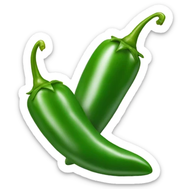 Green chillies sticker