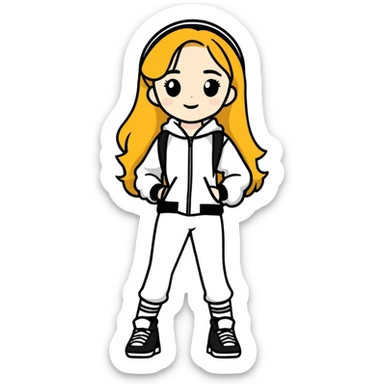 sabrina carpenter doing a juno pose sticker
