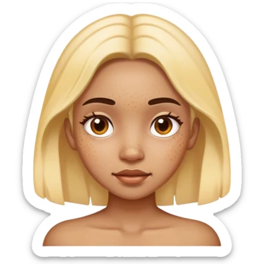 Hyperpigmentation girl sticker