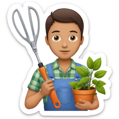 GARDENER WITH SESORS sticker