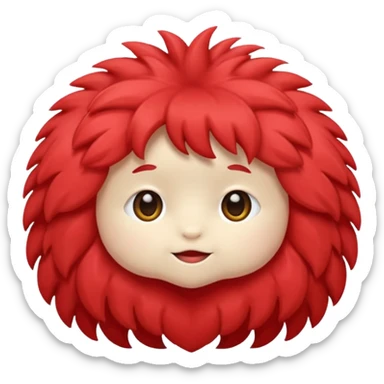 Fiocco morbido rosso sticker