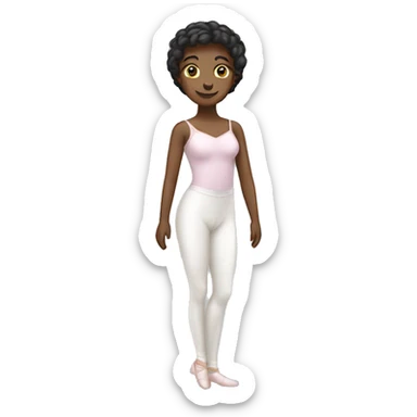 A White Hose with ballet clothes sticker