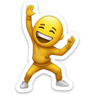 Personne qui fait un dab sticker