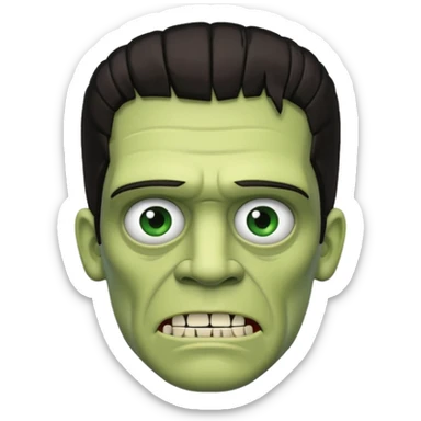 Frankenstein shit sticker
