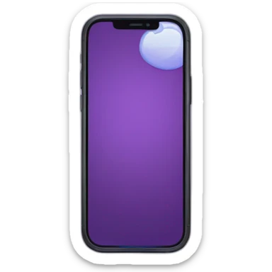 Purple iPhone 14 Pro sticker