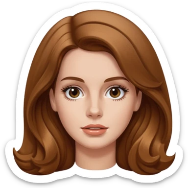 Lana del rey hairflip sticker