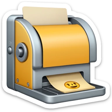 Máquina de cartão sticker