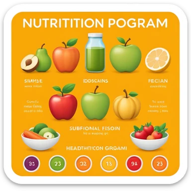 nutrition program organization sticker