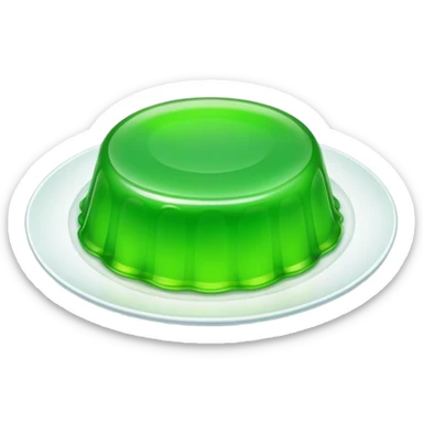 jello on a plate sticker