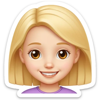 little girl fart sticker