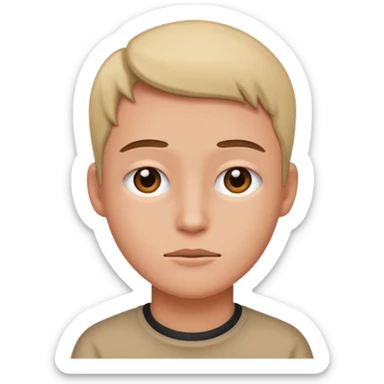 Sous format ios crée moi des smylets représentant une personne seule  sticker