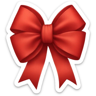 red bow sticker