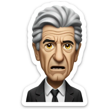 Leonard cohen very angry sticker