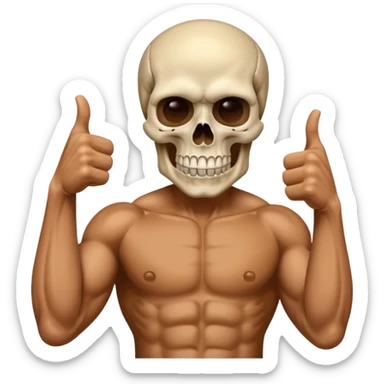 Emogi punisher giving thumbs up sticker