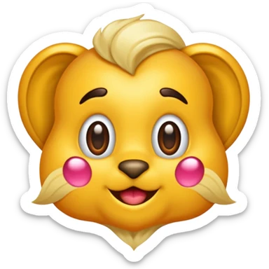 moño bordó sticker