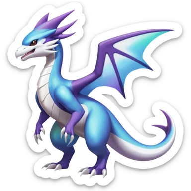 Shiny Noivern-Latios-Marowak-Lugia-Fakémon-hybrid-creature (full body)  sticker