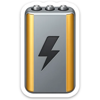 Battery symbol sticker